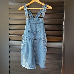 Divided by H&M Women's Overalls Denim Skirt Size 4 Cotton